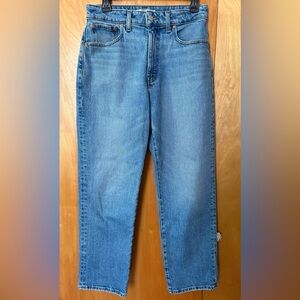Madewell curvy 90 s straight crop jeans size 28